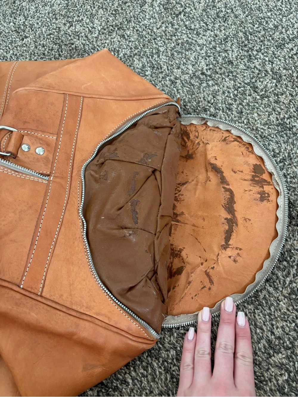Chaco Brown Leather Duffel Bag